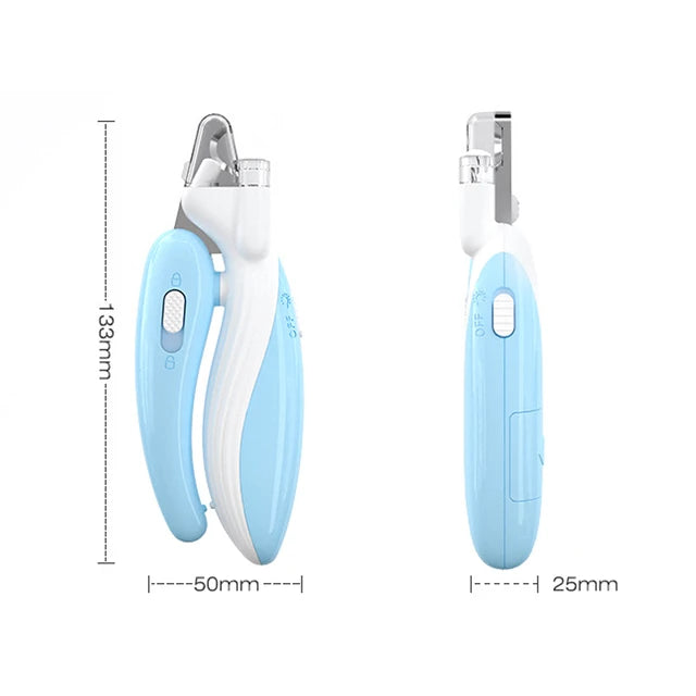 Pawstrip™ IllumiTrim: LED-Lit Pet Nail Clippers for Dogs And Cats -ShopMallUniverse