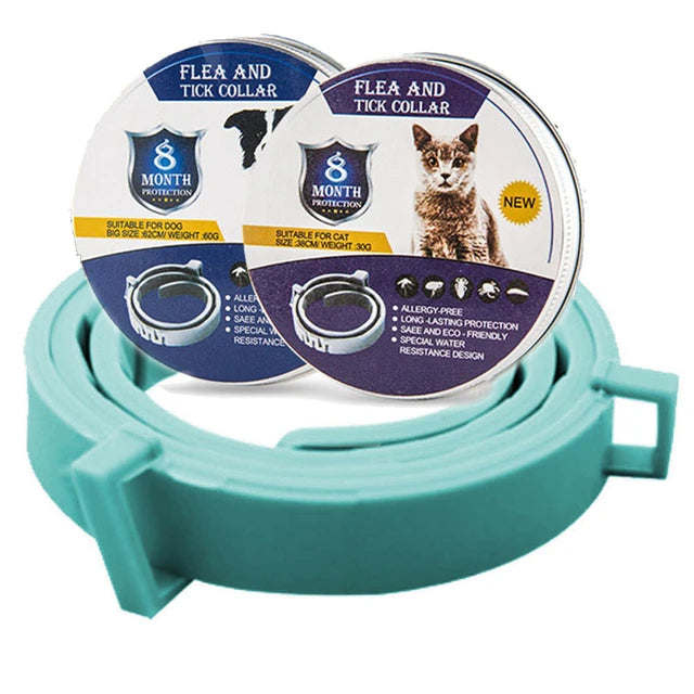 PestShield Pro: Adjustable Flea & Tick Prevention Collar for Dogs and Cats - Sky Blue 1pc / Cat/38cm/14.96In -ShopMallUniverse