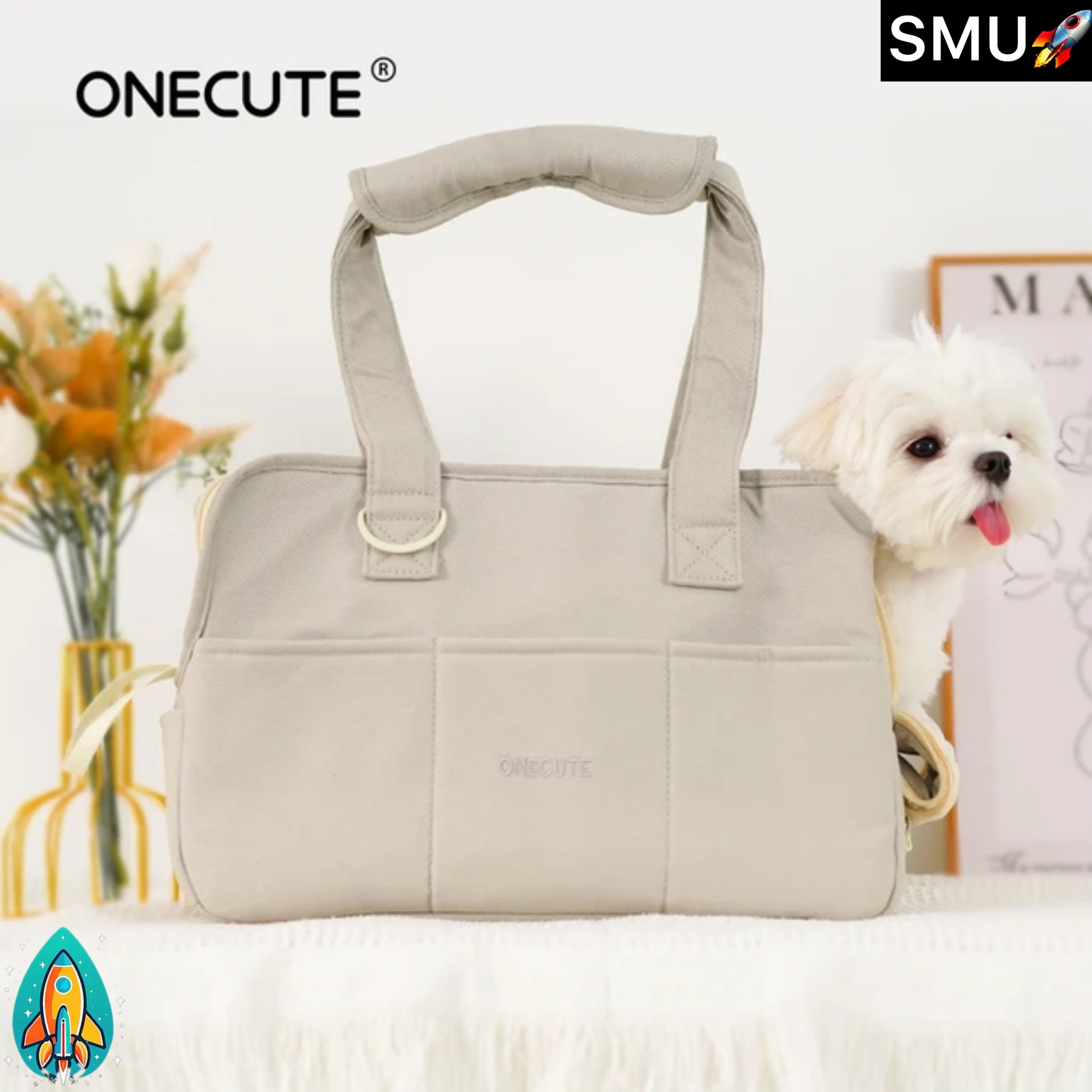 OneCute Pet Paws-on-the-Go: Stylish Portable Dog Carrier for Small Breeds -ShopMallUniverse