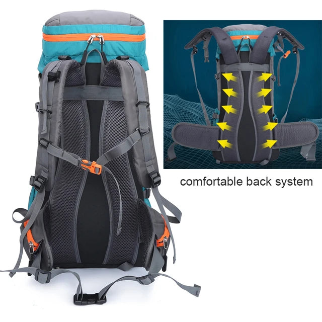 Summit Pro 65L: Premium Waterproof Camping Backpack for Extreme Outdoor Adventures -ShopMallUniverse