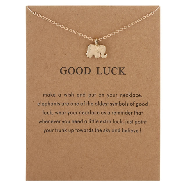 Stellar Whispers: Cosmic Pendant Necklaces With Message to Embrace Love, Luck, and Serenity - Good Luck 2 -ShopMallUniverse