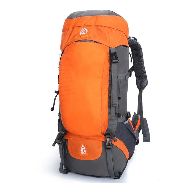 Summit Pro 65L: Premium Waterproof Camping Backpack for Extreme Outdoor Adventures - 65L Orange -ShopMallUniverse