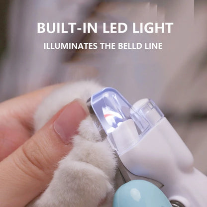 Pawstrip™ IllumiTrim: LED-Lit Pet Nail Clippers for Dogs And Cats -ShopMallUniverse