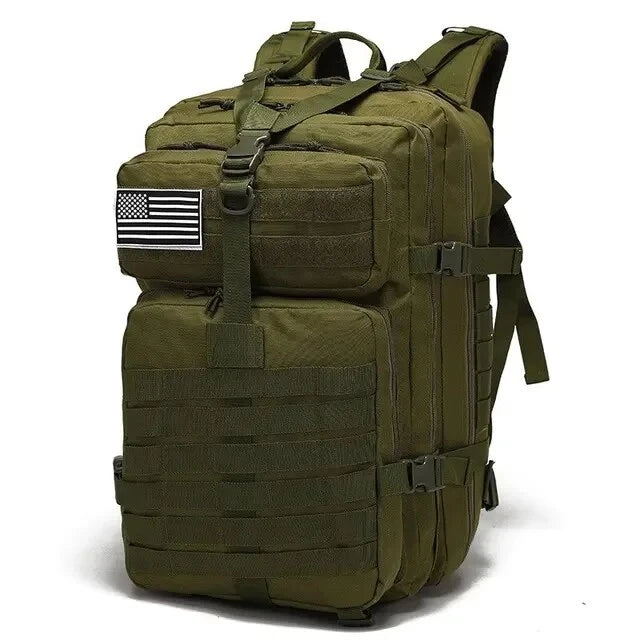 Elite Expedition: Tactical Camouflage Hiking Backpack - Dominate the Outdoors - Green -ShopMallUniverse