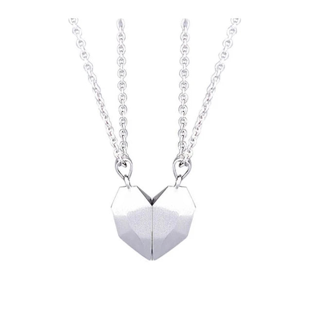 LoveSync EKG Heartbeat Magnetic Couple Necklace Set