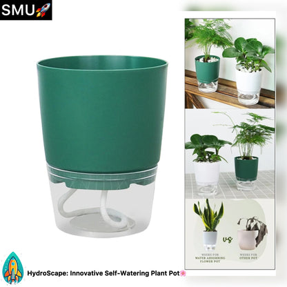 HydroScape: Innovative Self-Watering Plant Pot for Effortless Gardening and Modern Décor