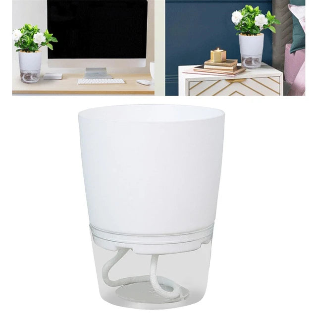 HydroScape: Innovative Self-Watering Plant Pot for Effortless Gardening and Modern Décor