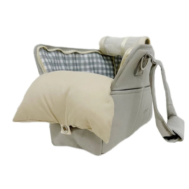 OneCute Pet Paws-on-the-Go: Stylish Portable Dog Carrier for Small Breeds - Small / Gray Bag Pillow -ShopMallUniverse