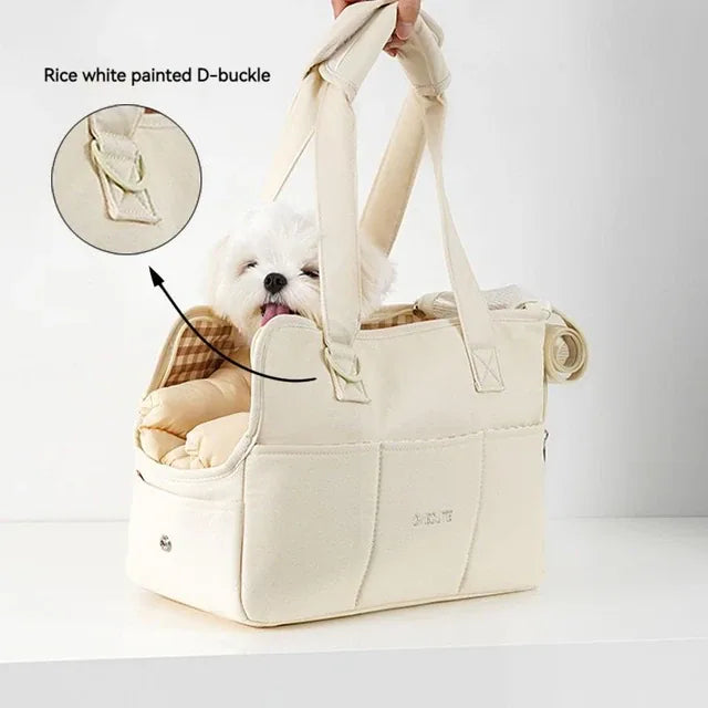 OneCute Pet Paws-on-the-Go: Stylish Portable Dog Carrier for Small Breeds -ShopMallUniverse