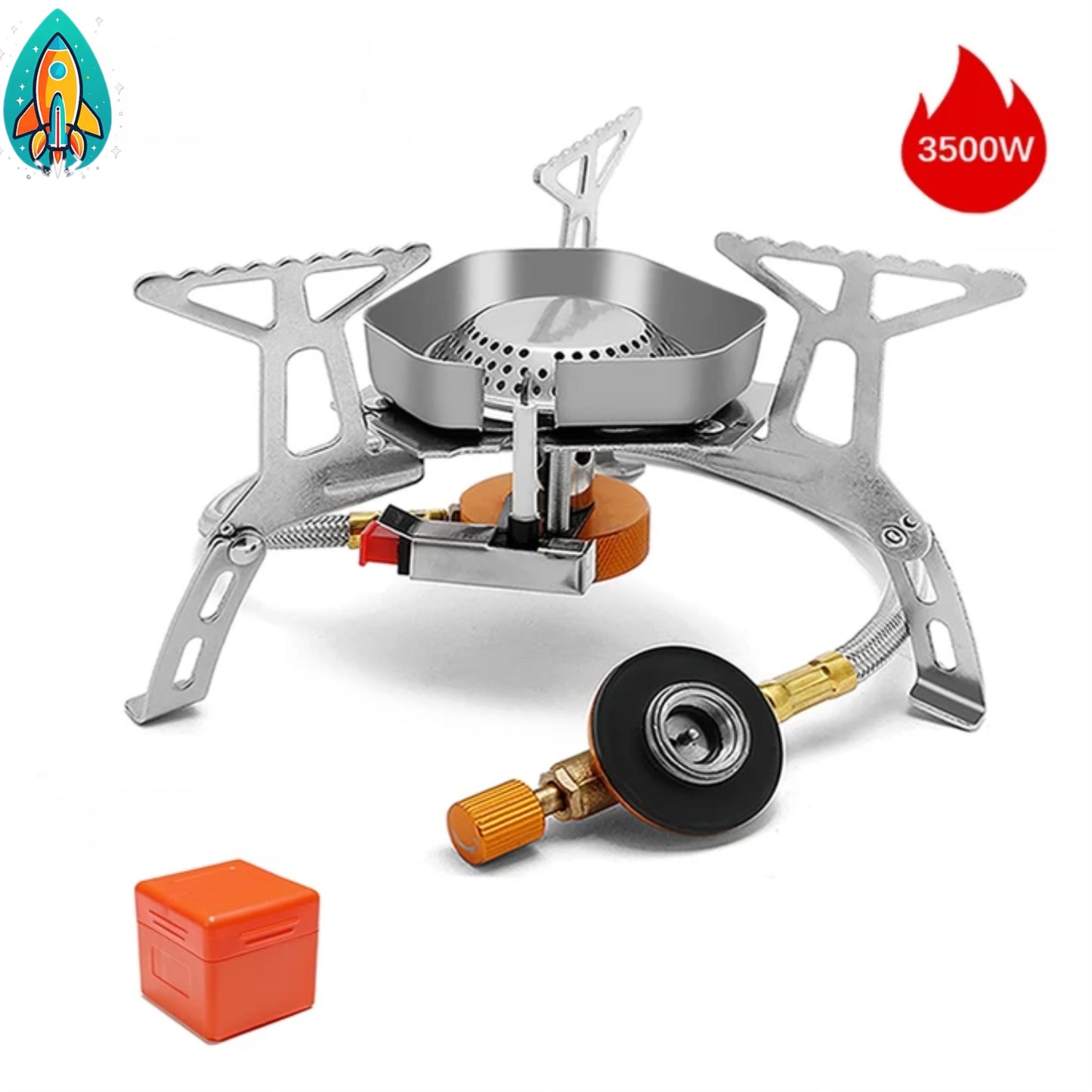 Adventurer's Choice: 5800W Portable Windproof Gas Stove - Unleash Big Power in the Great Outdoors - Set #5= 5800W cooker (windproof) -ShopMallUniverse