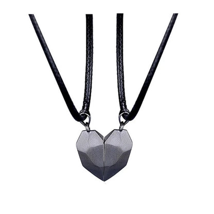 LoveSync EKG Heartbeat Magnetic Couple Necklace Set