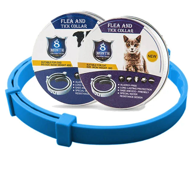 PestShield Pro: Adjustable Flea & Tick Prevention Collar for Dogs and Cats - Blue 1pc / Cat/38cm/14.96In -ShopMallUniverse