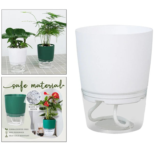 HydroScape: Innovative Self-Watering Plant Pot for Effortless Gardening and Modern Décor