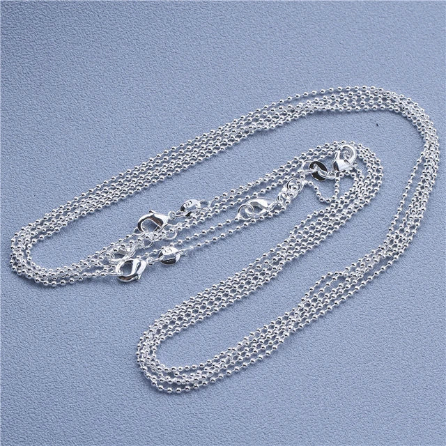 Premium 925 Sterling Silver Chain Necklace: Elegance in Every Inch