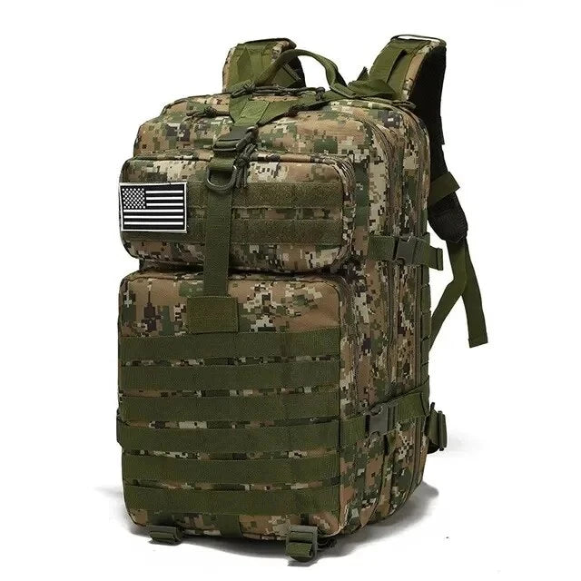 Elite Expedition: Tactical Camouflage Hiking Backpack - Dominate the Outdoors - Transparent -ShopMallUniverse