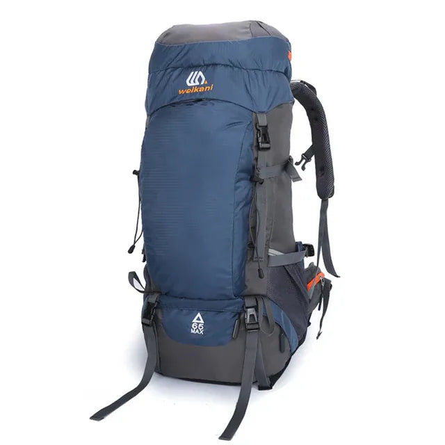 Summit Pro 65L: Premium Waterproof Camping Backpack for Extreme Outdoor Adventures - 65L Blue -ShopMallUniverse