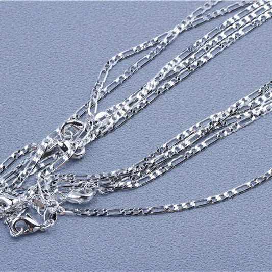 Premium 925 Sterling Silver Chain Necklace: Elegance in Every Inch