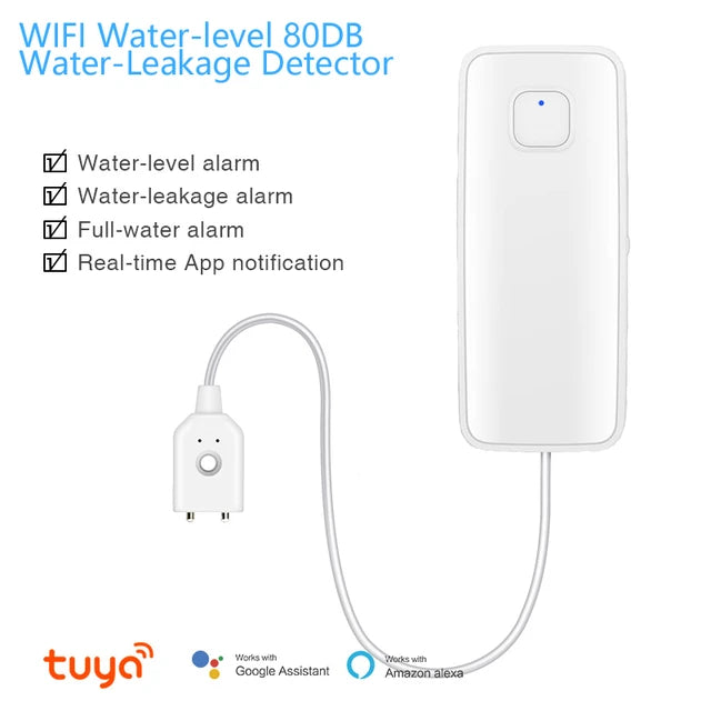 HydroGuard Smart Water Leak Sensor: Advanced Flood Detection and Remote Monitoring System -ShopMallUniverse