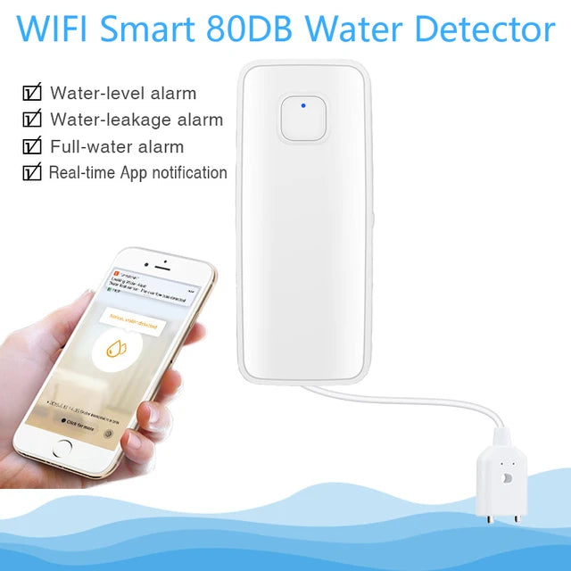 HydroGuard Smart Water Leak Sensor: Advanced Flood Detection and Remote Monitoring System -ShopMallUniverse