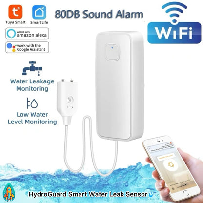 HydroGuard Smart Water Leak Sensor: Advanced Flood Detection and Remote Monitoring System -ShopMallUniverse