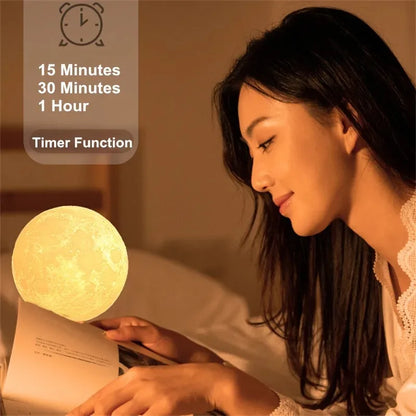 Non-Levitating 3D Moon Lamp Light -ShopMallUniverse