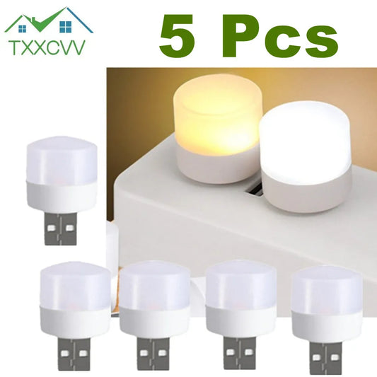 5Pcs USB LED Plug Light -ShopMallUniverse