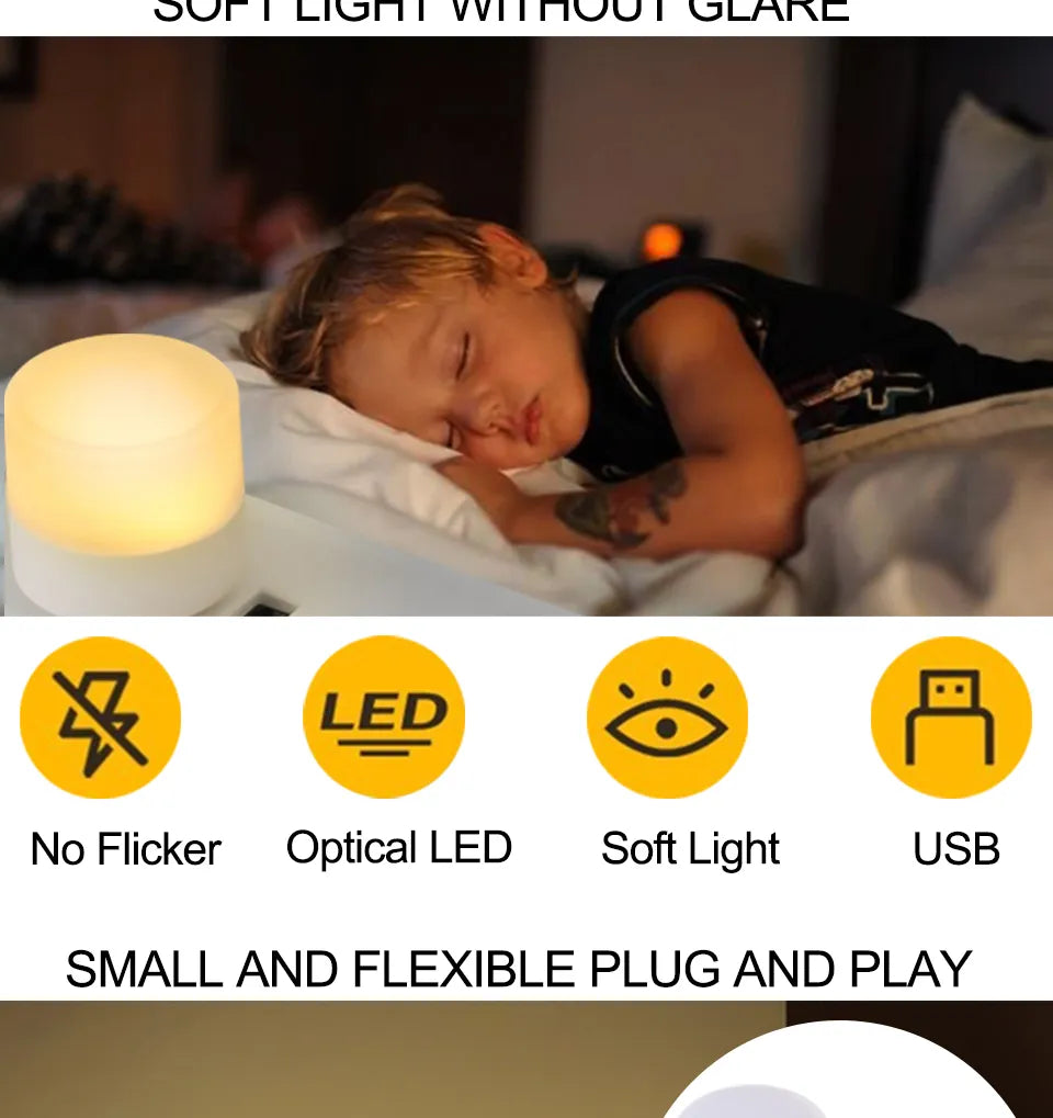 5Pcs USB LED Plug Light -ShopMallUniverse