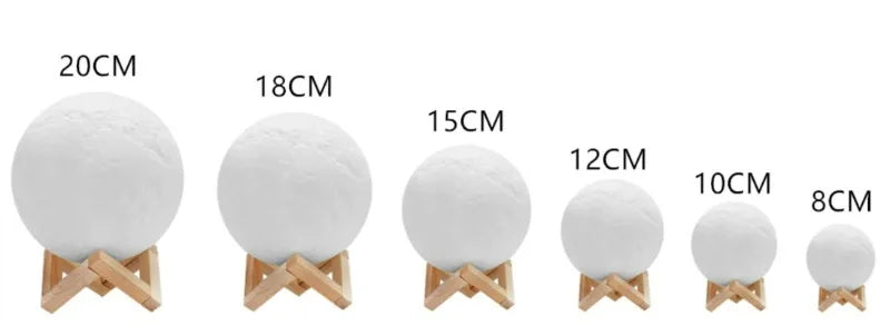 Non-Levitating 3D Moon Lamp Light -ShopMallUniverse