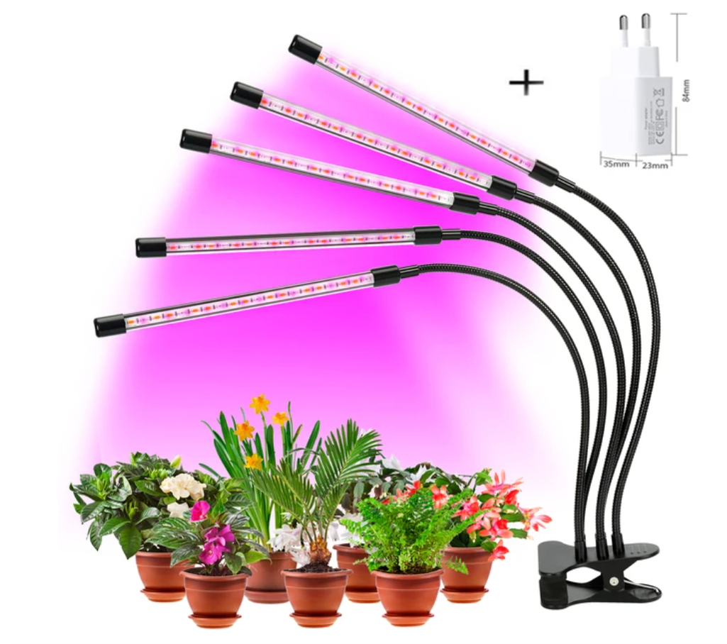 Professional LED Plant Grow Lamp - 5 Light Bar (45W) -ShopMallUniverse