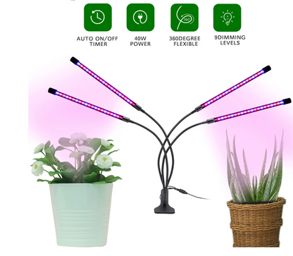 LED Phytolamp Grow Light For Plants - 4 Lights Gardening -ShopMallUniverse