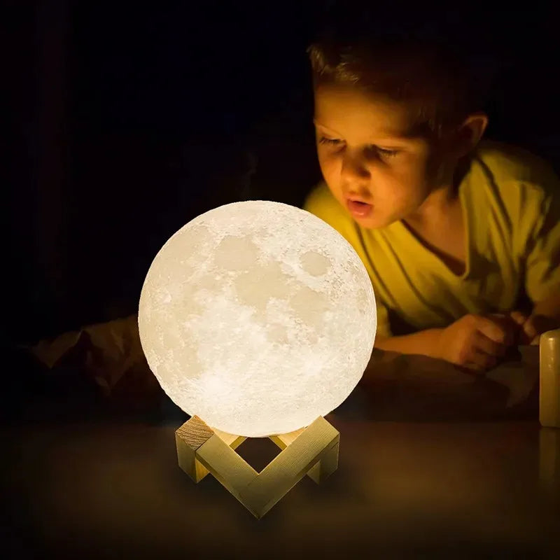 Non-Levitating 3D Moon Lamp Light -ShopMallUniverse