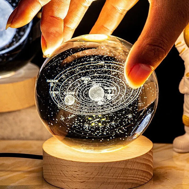 USB LED 3D Planet Moon Lamp - Stunning Night Light -ShopMallUniverse