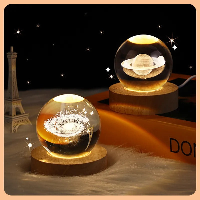 USB LED 3D Planet Moon Lamp - Stunning Night Light -ShopMallUniverse