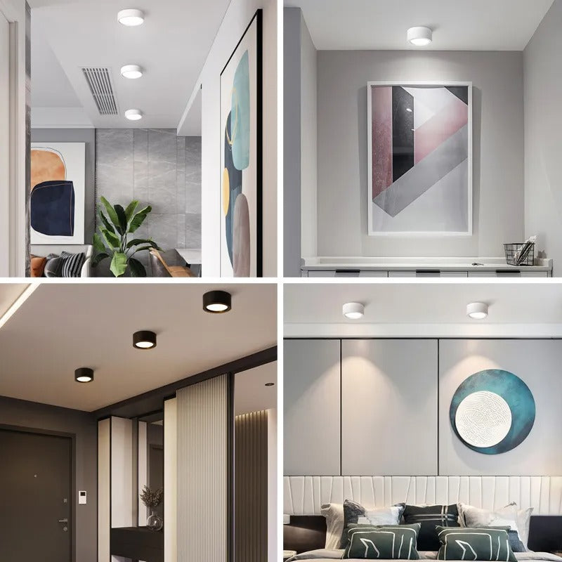 Set of 4 Modern 10W LED Surface Mounted Ceiling Lights for Stylish Living Spaces -ShopMallUniverse