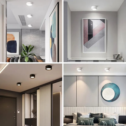 Set of 4 Modern 10W LED Surface Mounted Ceiling Lights for Stylish Living Spaces -ShopMallUniverse