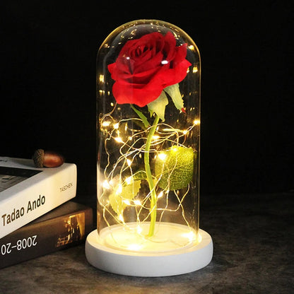 Galaxy Rose Light - White Base / Red Rose -ShopMallUniverse