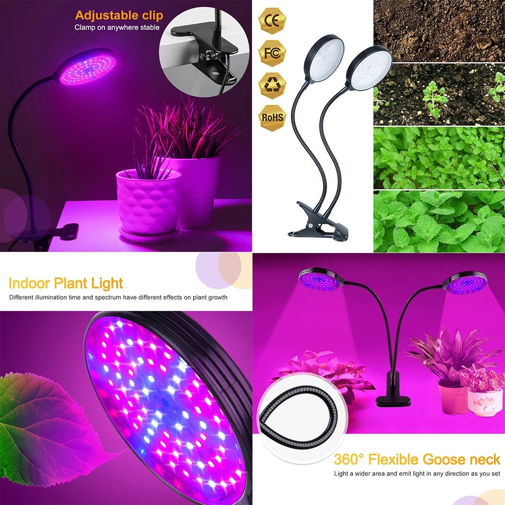 Ultimate USB Full Spectrum LED Grow Light with Dimming Control and Clip - Perfect for Gardening, Succulents, and Potted Plants! -ShopMallUniverse