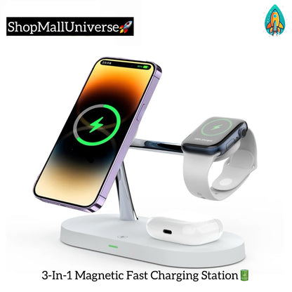 -1 Magnetic Fast Charging Station-3 Pro -ShopMallUniverse