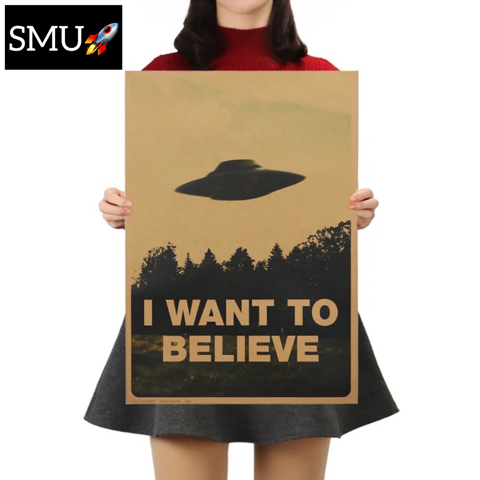 Stellar Impressions: Explore the Cosmos With Our Galaxy-Inspired Posters - Name: I Want To Believe -ShopMallUniverse