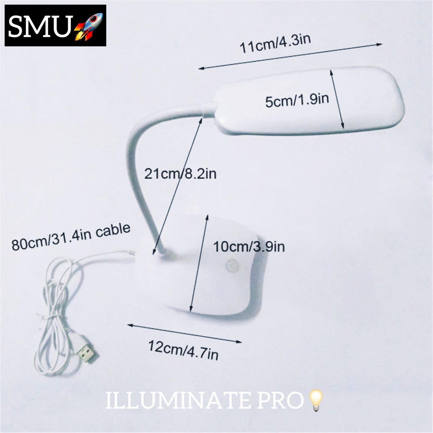 IlluminatePro™ Foldable Touch LED Desk Lamp -ShopMallUniverse