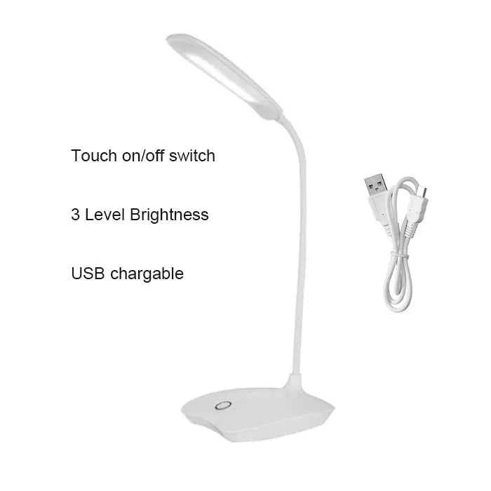 IlluminatePro™ Foldable Touch LED Desk Lamp - Rechargeable Lamp With USB -ShopMallUniverse