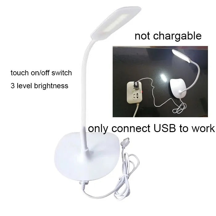 IlluminatePro™ Foldable Touch LED Desk Lamp - Non-Rechargeable Lamp/Plug Into Outlet -ShopMallUniverse