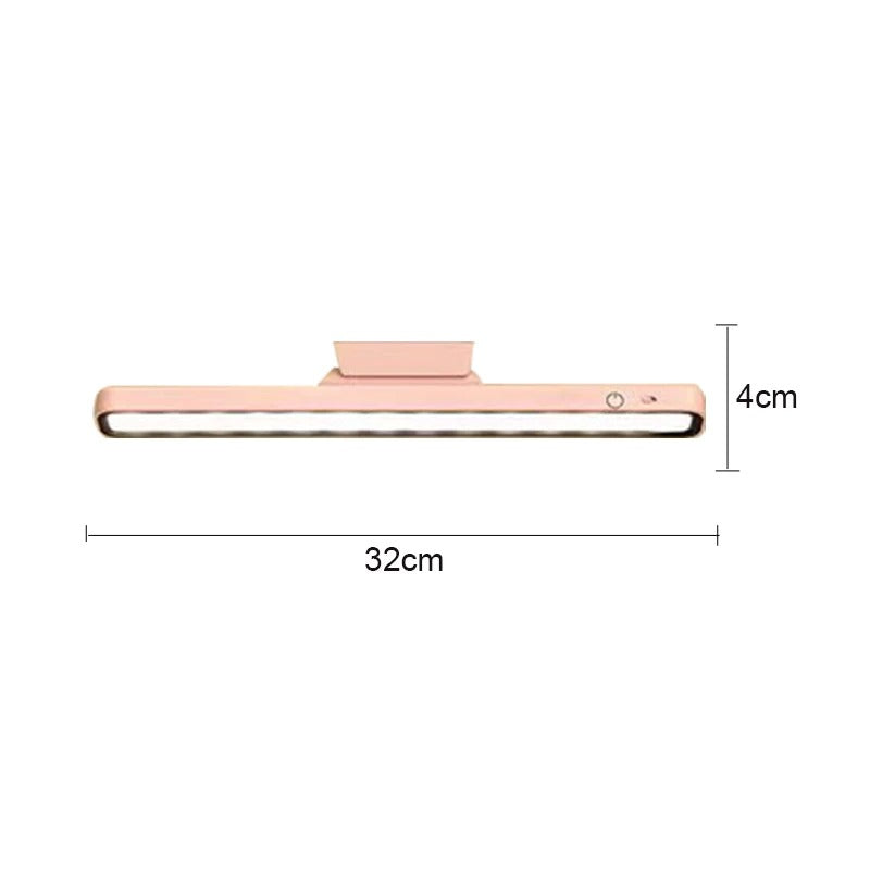 FlexBright: Magnetic Rechargeable LED Desk Lamp with Stepless Dimming - Pink -ShopMallUniverse