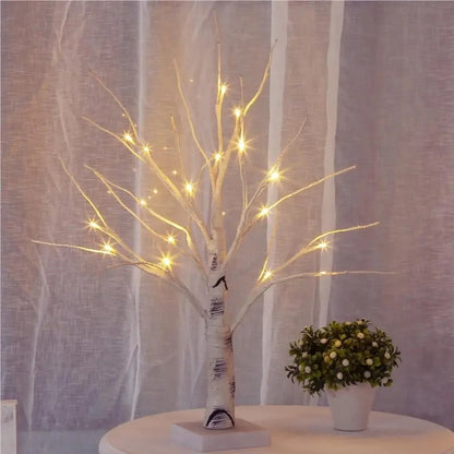 Enchanting Birch Tree LED Lights - 24 LED Warm Lights -ShopMallUniverse