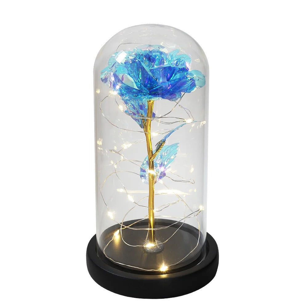 Galaxy Rose Light - Black Base / Blue Rose -ShopMallUniverse