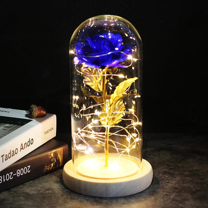 Galaxy Rose Light - White Base / Blue Rose -ShopMallUniverse