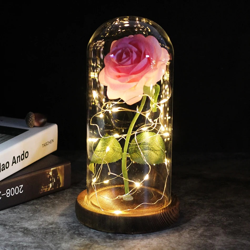 Galaxy Rose Light - Brown Base / Pink Rose -ShopMallUniverse