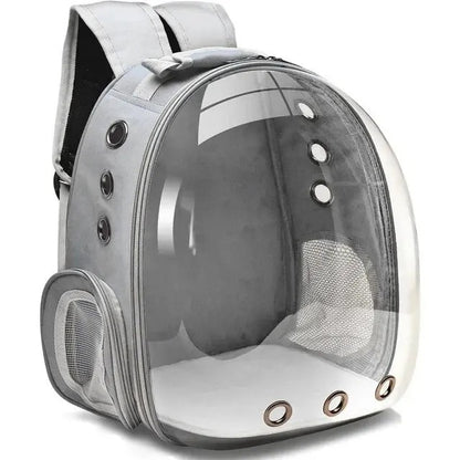 Transparent Bubble Pet Carrier Backpack - Grey -ShopMallUniverse