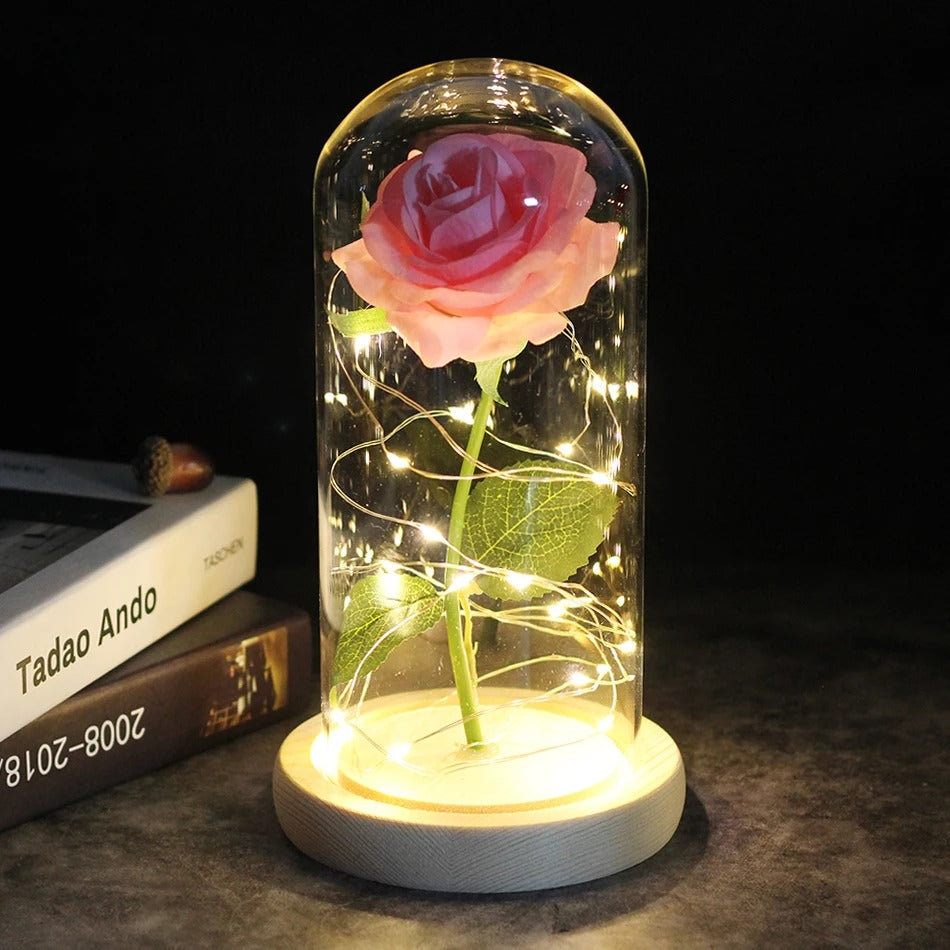 Galaxy Rose Light - White Base / Pink Rose -ShopMallUniverse