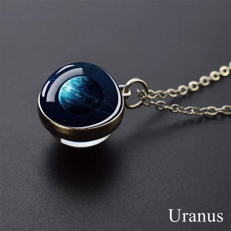 Cosmic Orb Necklace - Uranus -ShopMallUniverse